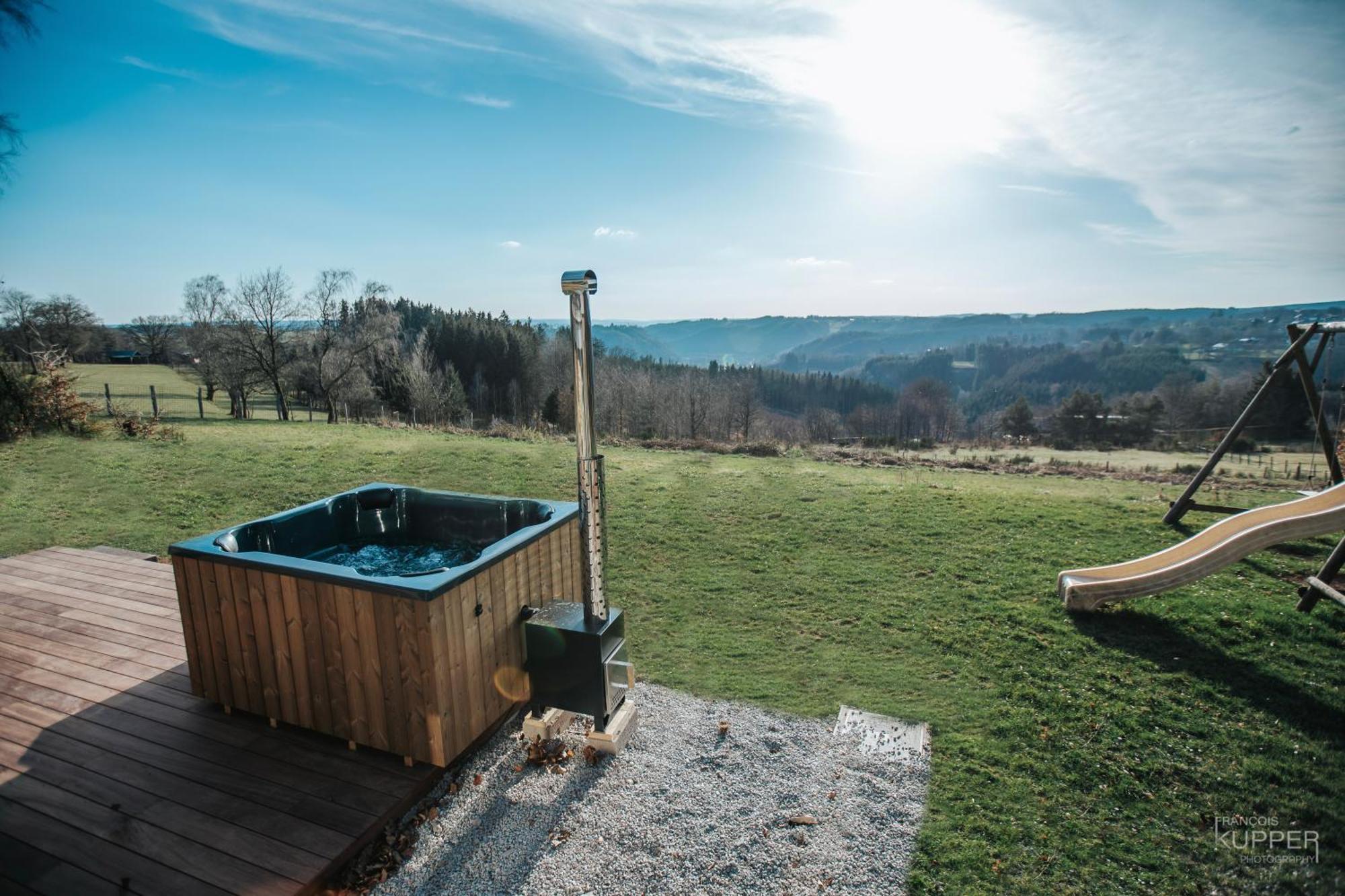 Le Noir Flohay 30 Pers - Malmedy, Vue, Wellness Villa Buitenkant foto